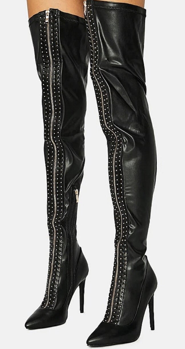 Azalea Wang Orbit thigh Stretch Boots New
