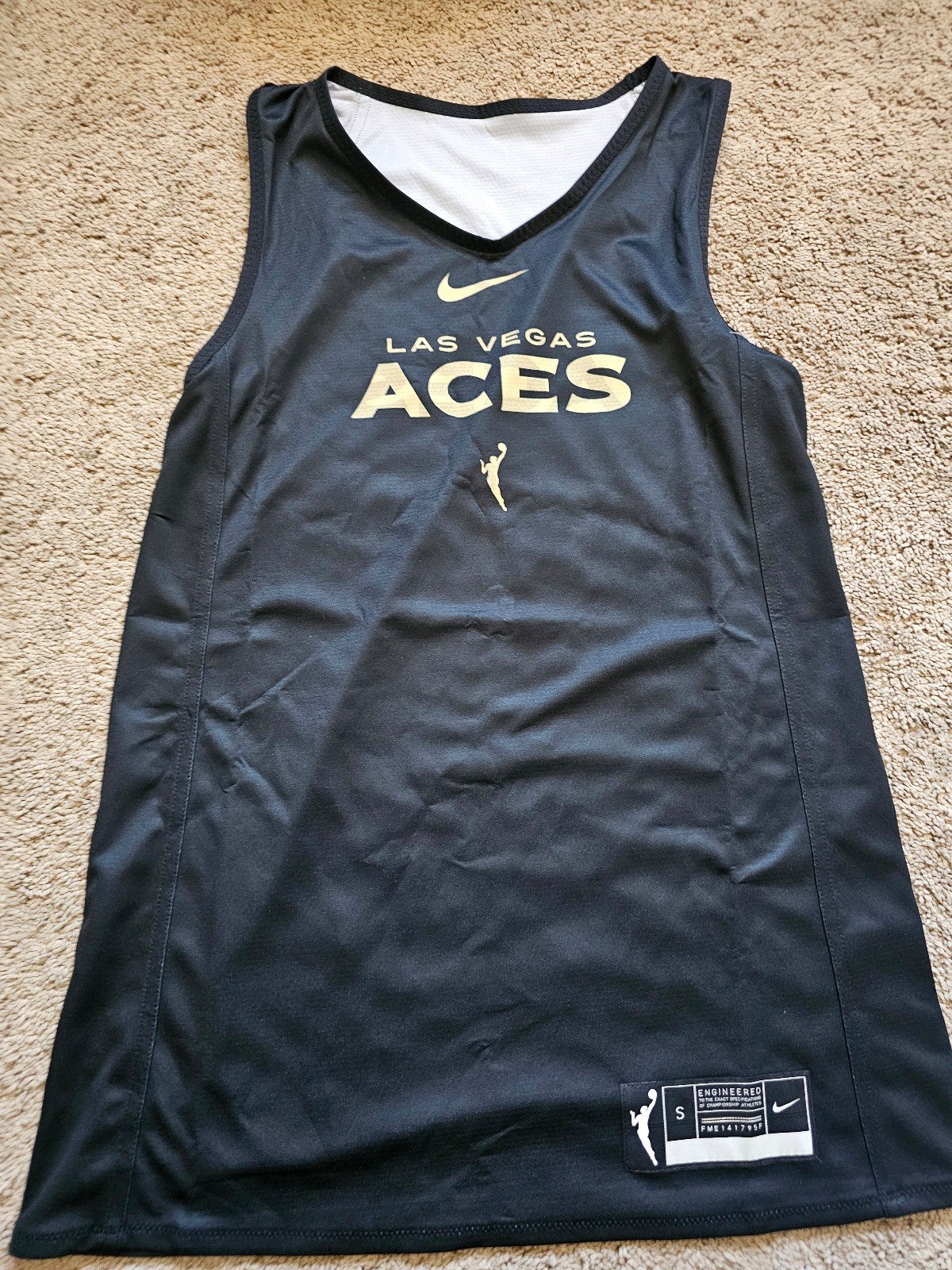 New Nike Engineered WNBA Las Vegas Aces Jersey Reversible Jersey Womens Sz Small