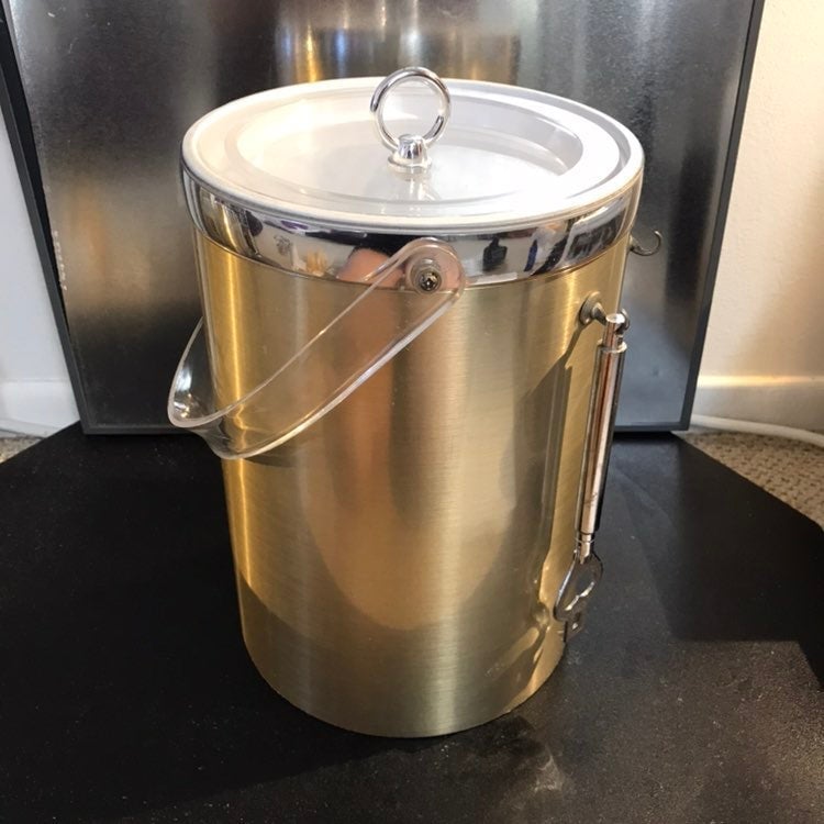 Tall Gold Ice Bucket - George Briard