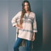 Free People Alpaca Fairisle High Low XS Small Poncho