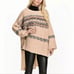Free People Alpaca Fairisle High Low XS Small Poncho