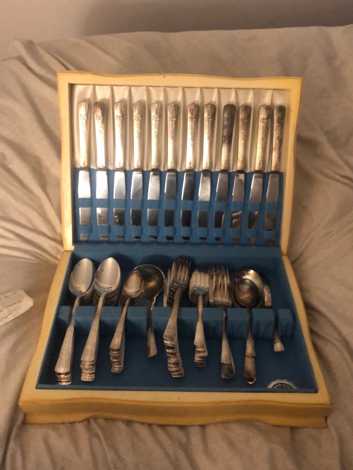 International Silver Co. Silver Plate and Stainless flatware set