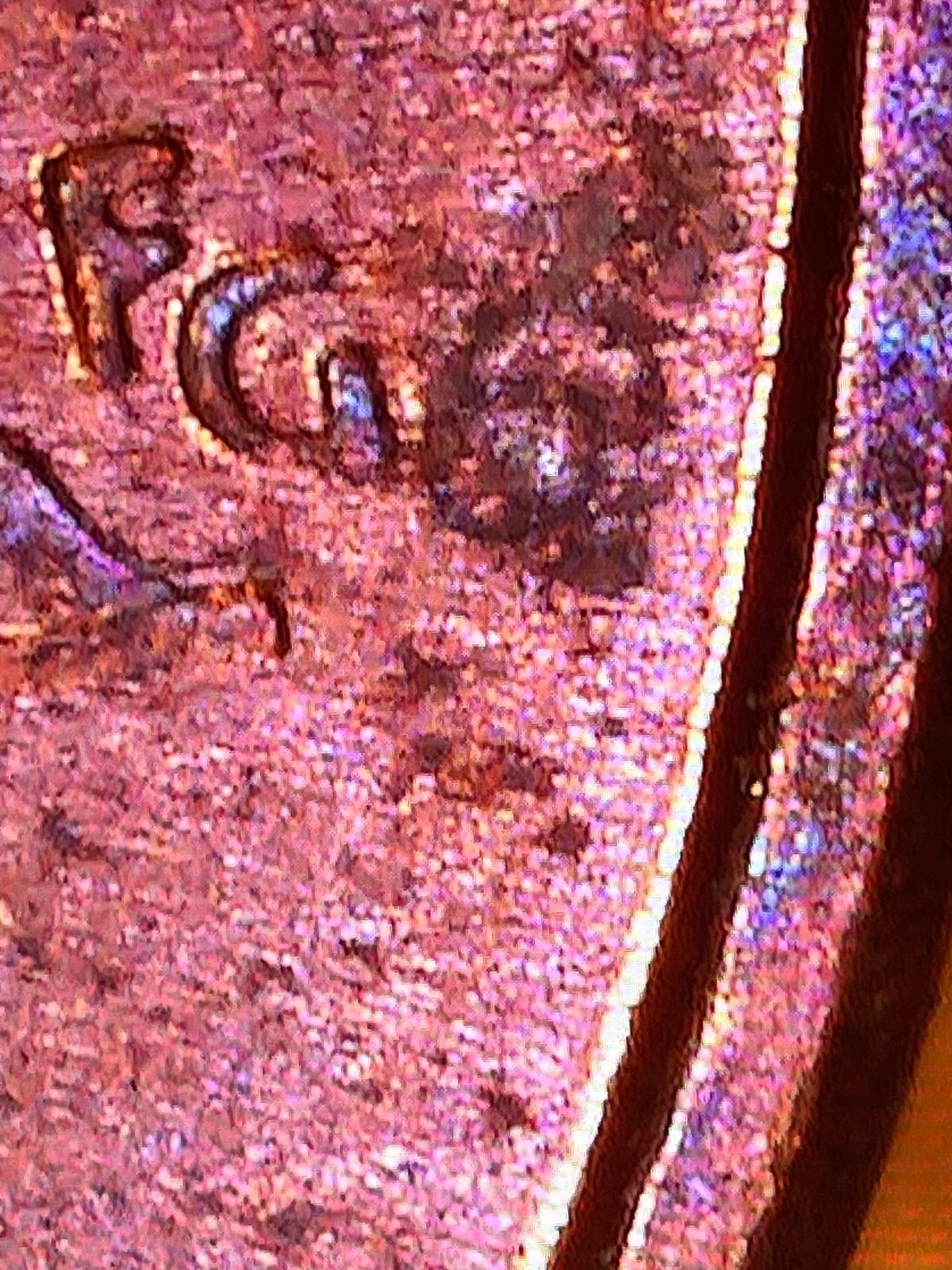 1999 D Lincoln Memorial Cent ‘“FGG” Mint Error AND REPUNCHED Mint Mark lot# 1089