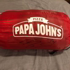 Papa Johns Shaquille O'Neal Signed Sleeping Bag