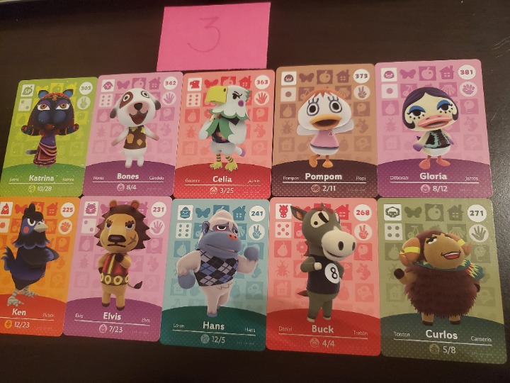 Animal Crossing Amiibo Cards