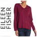 NEW EILEEN FISHER V Neck Wool Sweater To