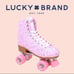 Lucky Brand Vintage Retro Pastel Pink Roller Skates (W-11)