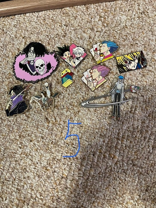 HunterXHunter anime pins bundle