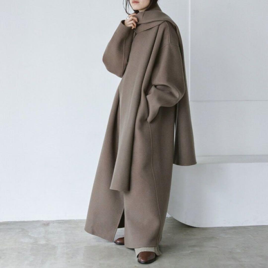 ジャケット・アウター Stole Wool Coat TODAYFUL todayful stole wool coat
