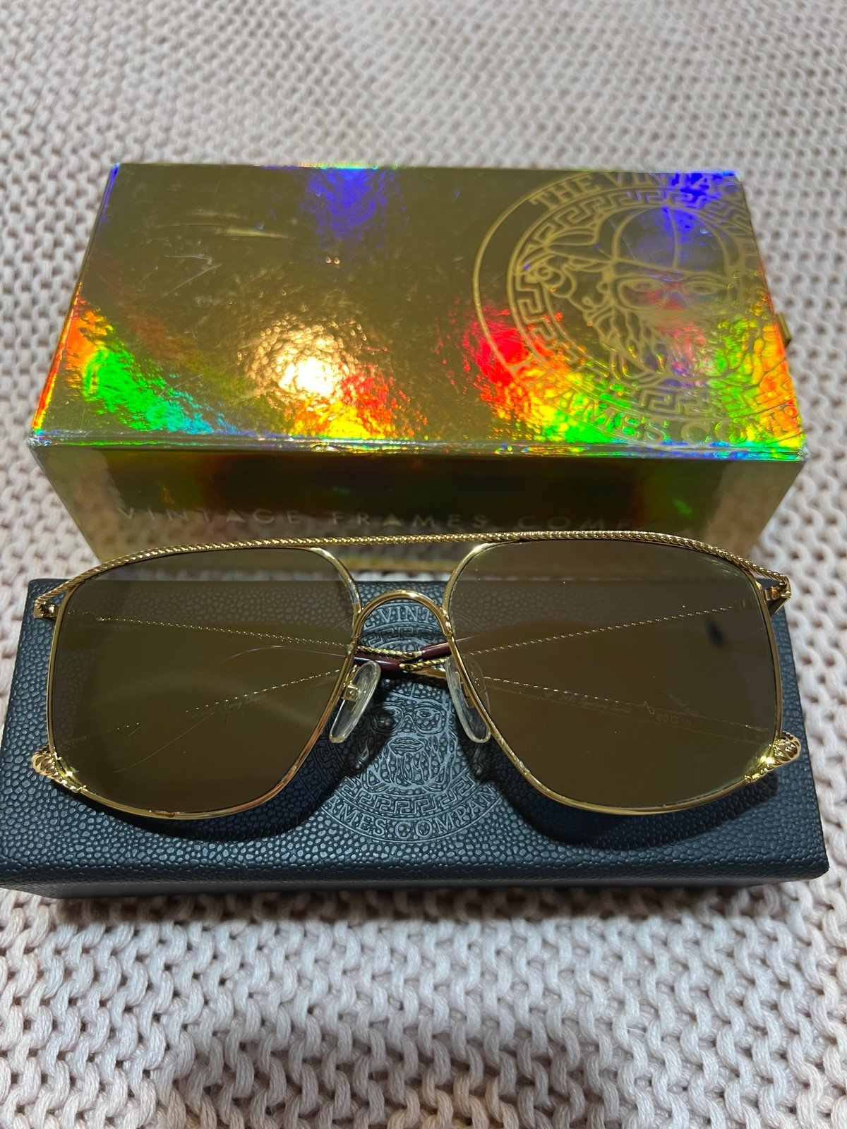 Gold The Vintage Frames Company Sunglasses