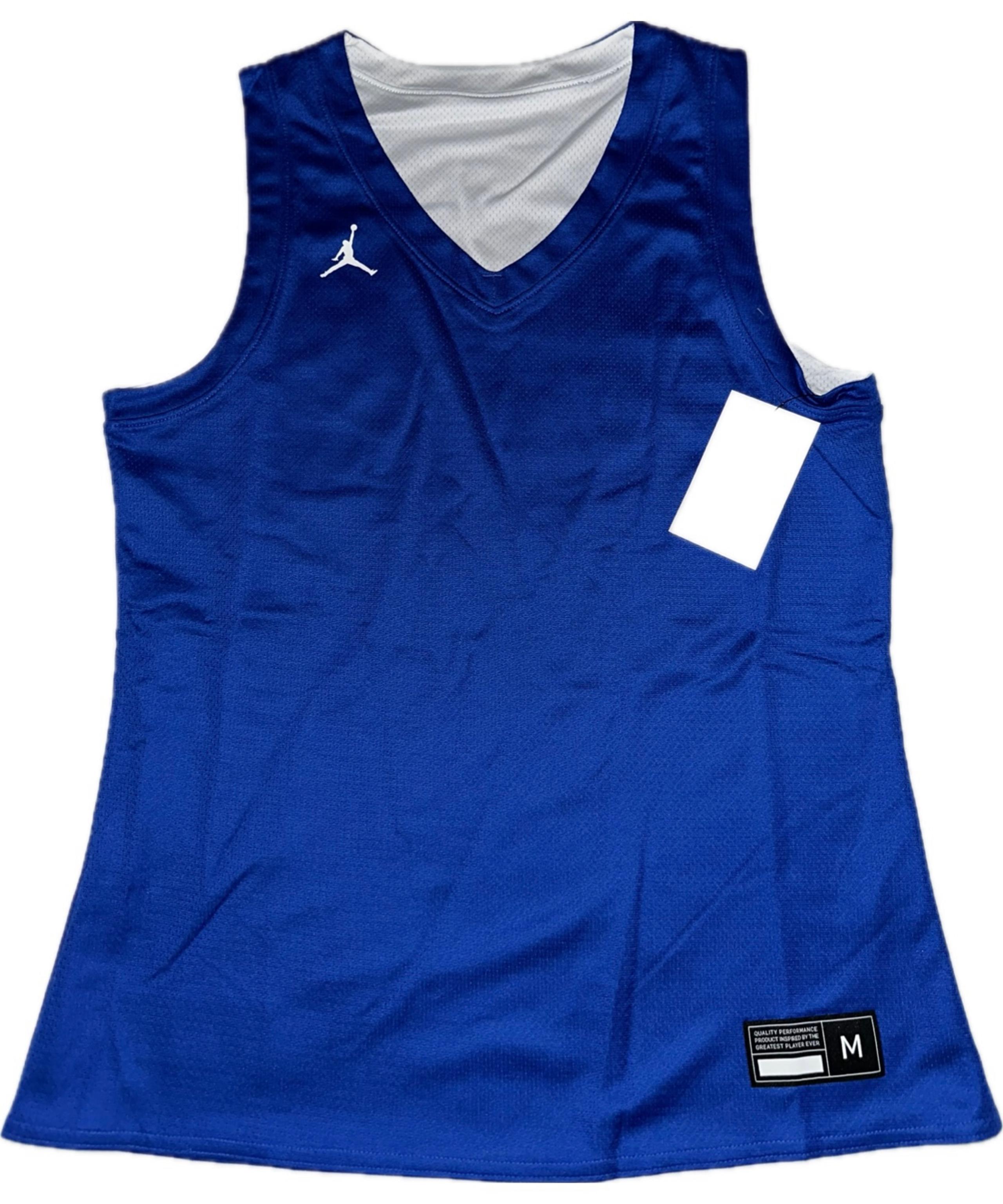 Jordan Reversible Jersey Tank Top Shirt Womens Medium Blue White AT0536-494 New
