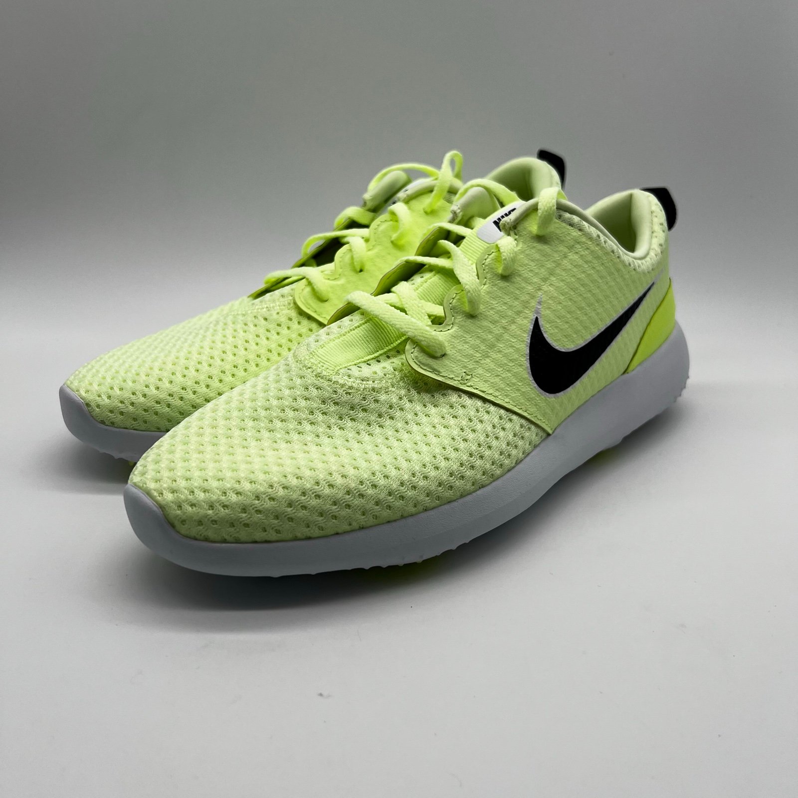 Nike Roshe G Golf Golf Cleats Barely Volt-Black-White Mens Sz 9 [CD6065-701]