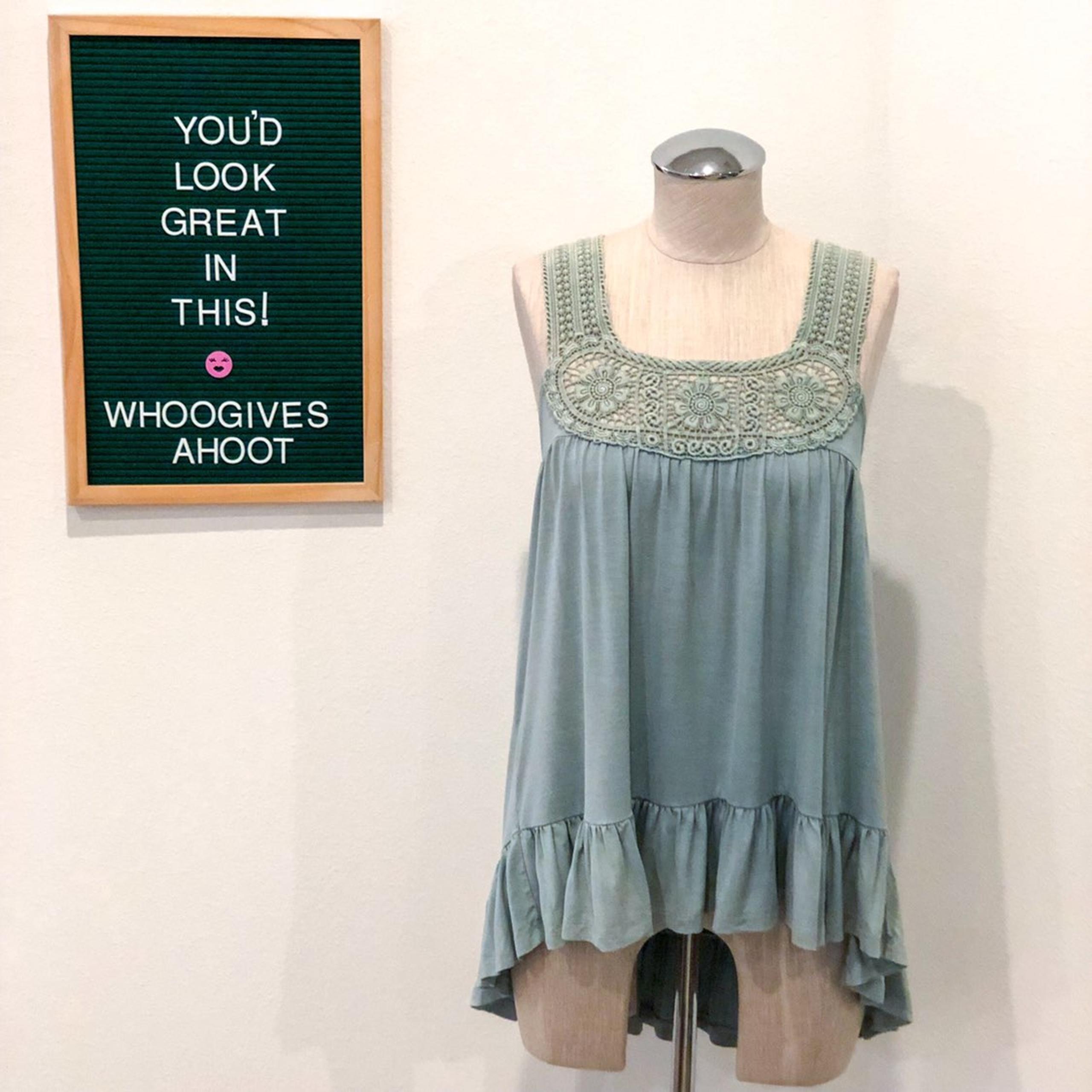 Altar’d State Crochet Trim Top