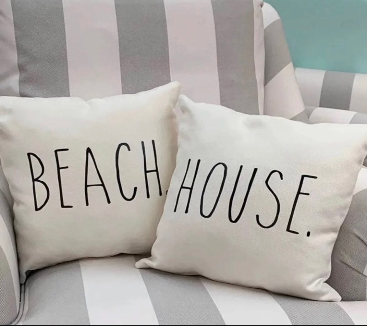 Beach house pillows