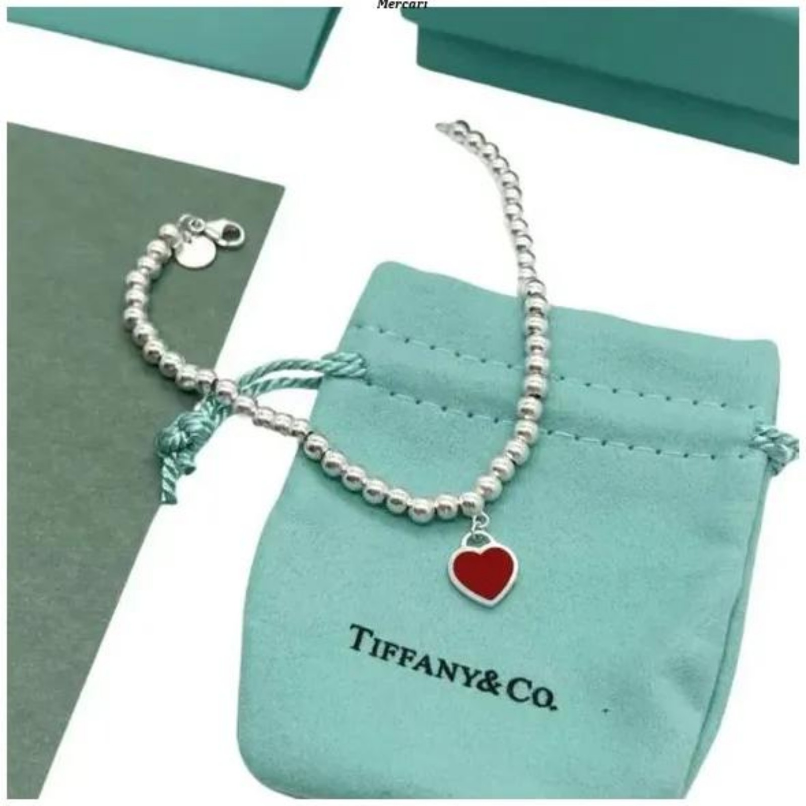 Tiffany & Co. Red Heart Bracelet