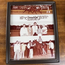 Horse Racing Photo Glass Frame Overcapitalized Jockey Jose Bravo Disqualified