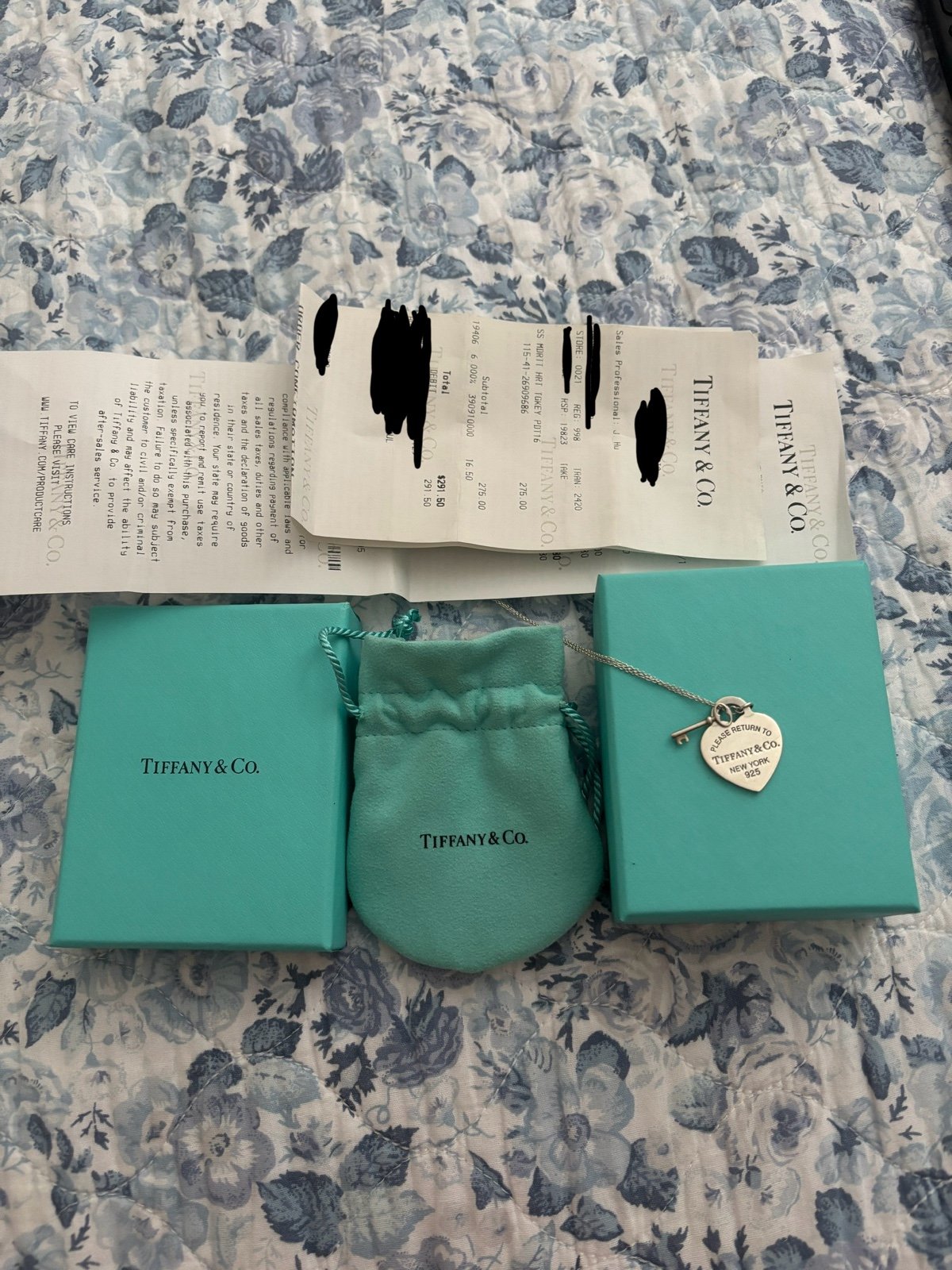 Tiffany Key Heart Necklace