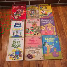 Disney Vintage Book Bundle 80's 70's - 9 Books