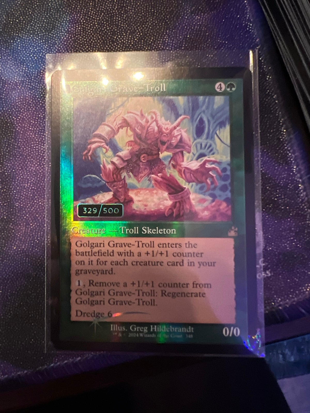 mtg serialized Golgari Grave Troll Ravnica Remastered