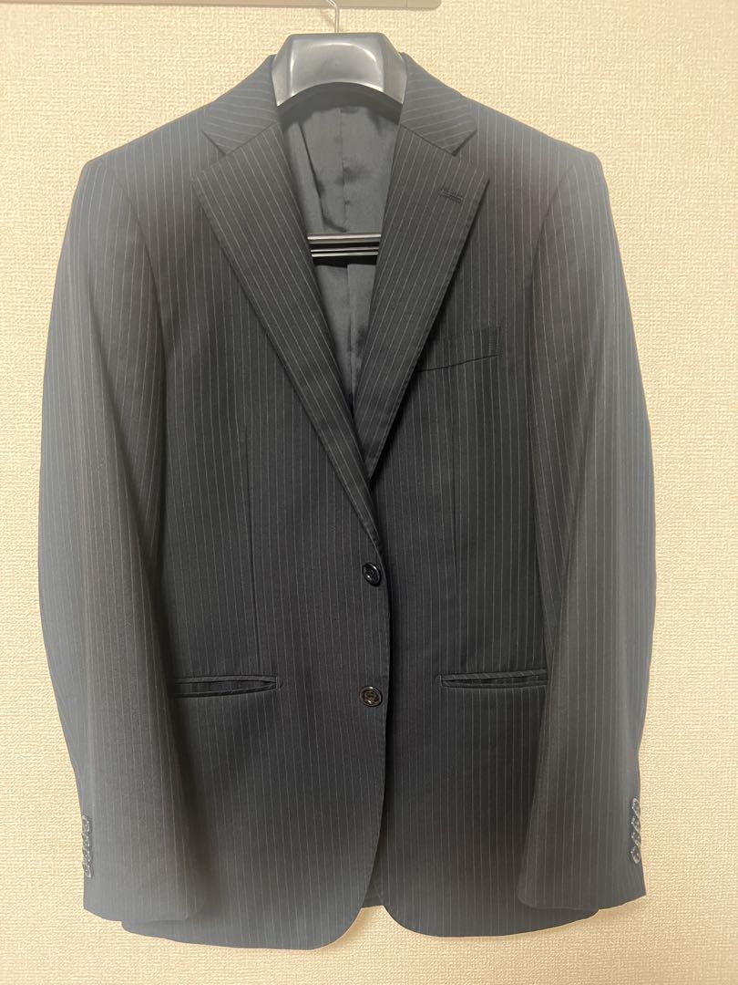 Loro Piana Navy Suit Jacket & Trousers Set, 100% Wool