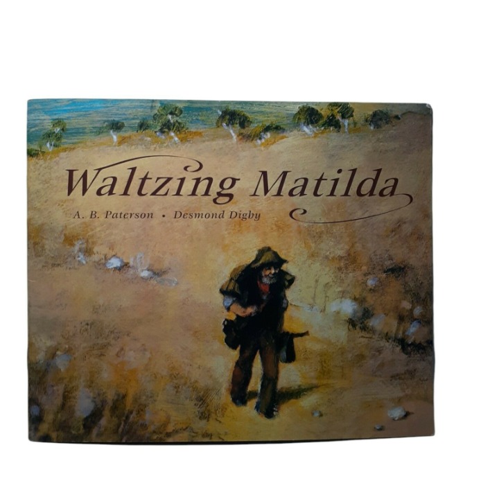 VTG Waltzing Matilda Aussie Classic Folk Song Childrens Book Australia Souvenir