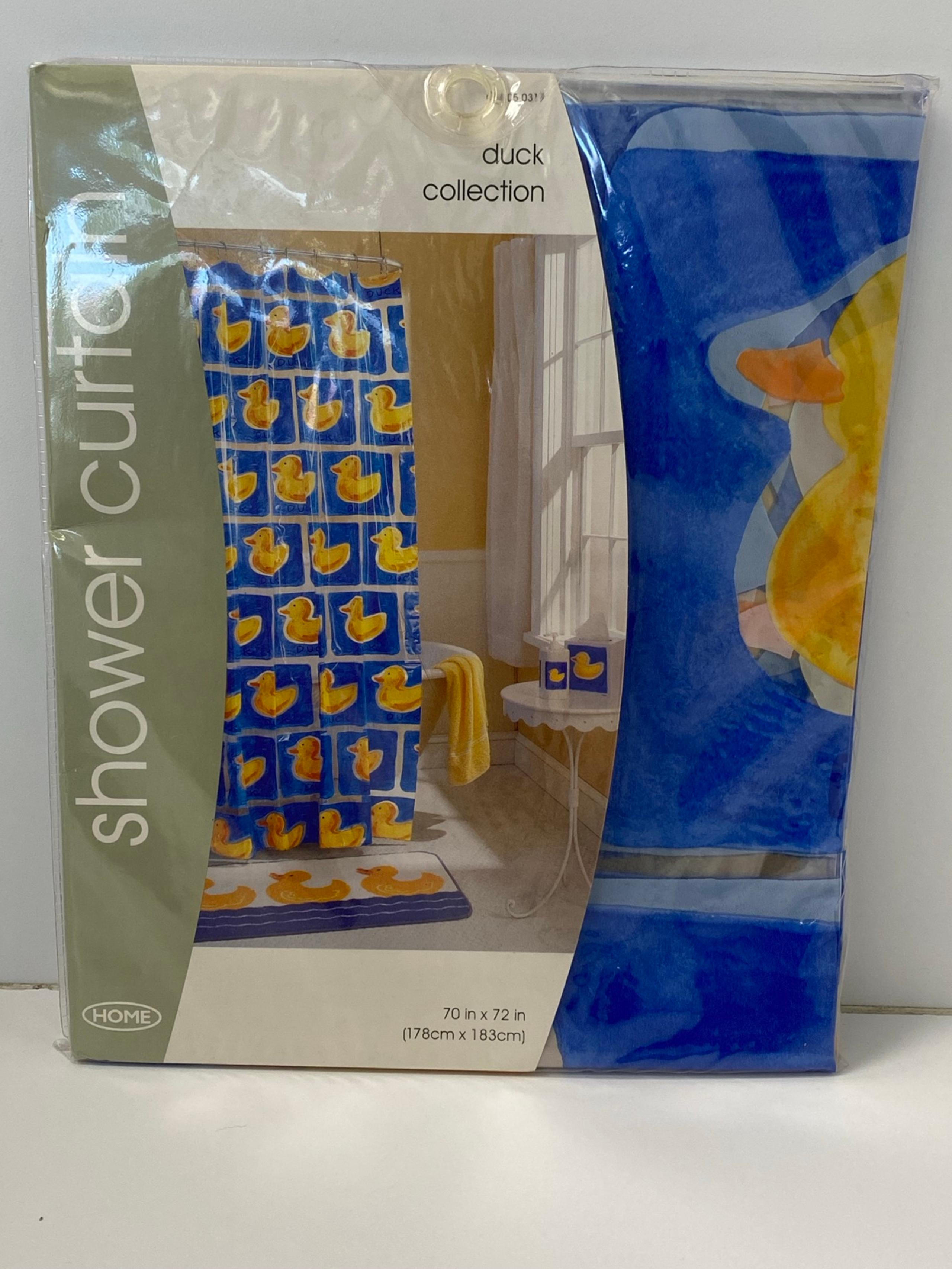Vintage Target Home Yellow Duck Collection Vinyl Shower Curtain—70” x 72”