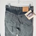 Australian Outback Jeans New Sz 32x34 Black Leather Trim Button Western Cowboy
