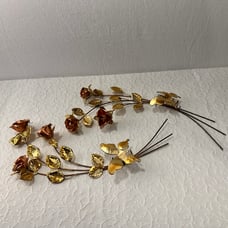 Home Interior Copper Metal Rose Vintage Brass Wall Decor Art Hanging Butterfly
