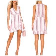 Rails Madison Wrap Dress in Jewel Stripe Size Small New with Tags