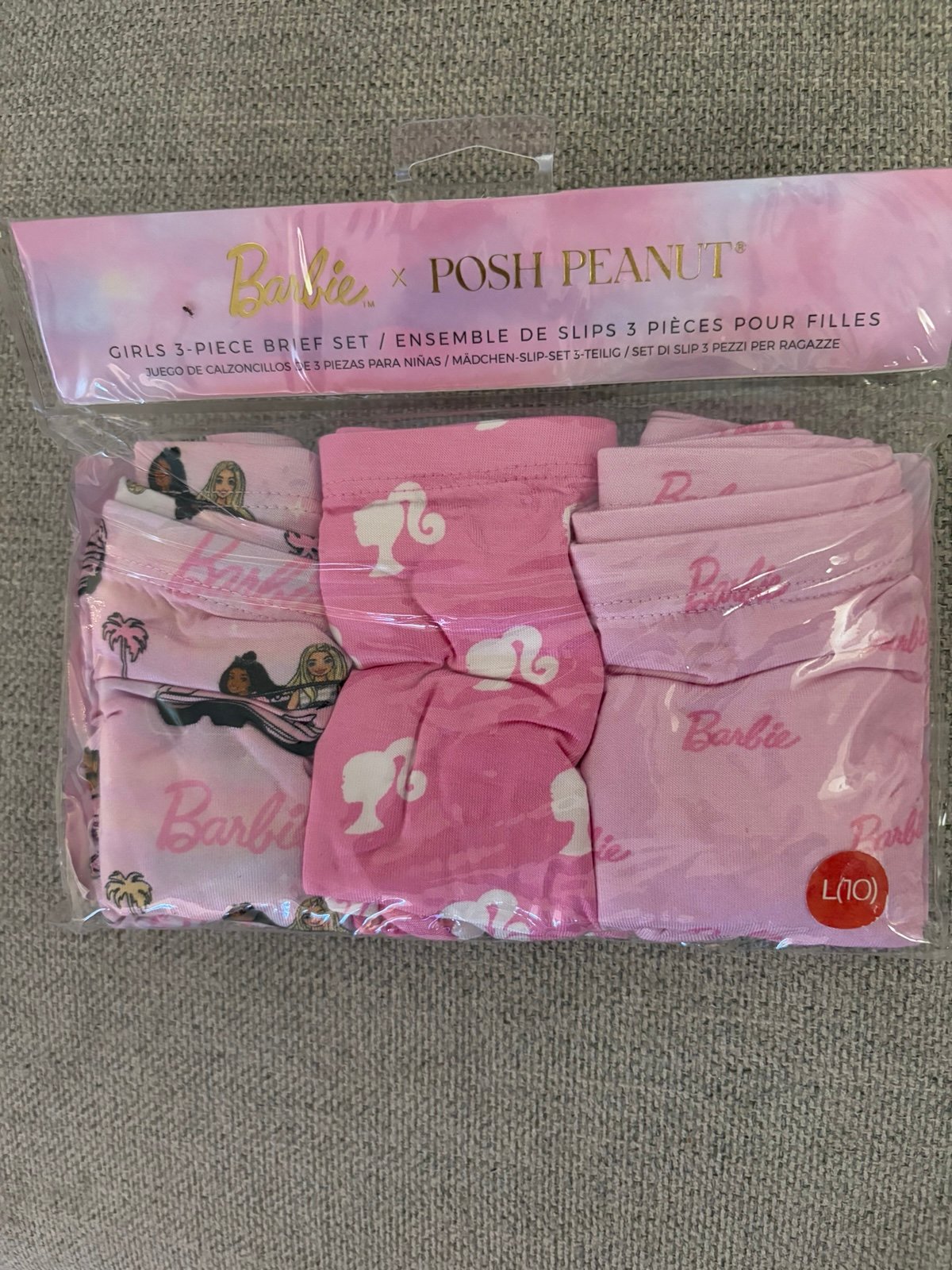 NWT posh peanut cruising Barbie underwear size L/10