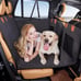 XL Car Dog Seat/Bed Cover,Back Seat Extender, Support 400lbs Hard bottom/Harness
