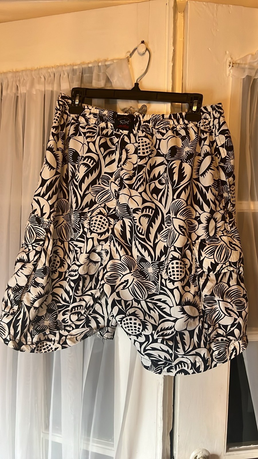 Paul & Shark Yatchting Floral Swim Shorts Men’s Large 9” inseam Made In Italy