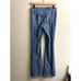 Women's Free People High Waisted Flare Pull on Exposed Seam Stretch Pants SZ 27
