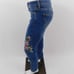 Anthropologie Floral Embroidered Jeans