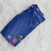 Anthropologie Floral Embroidered Jeans