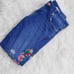 Anthropologie Floral Embroidered Jeans