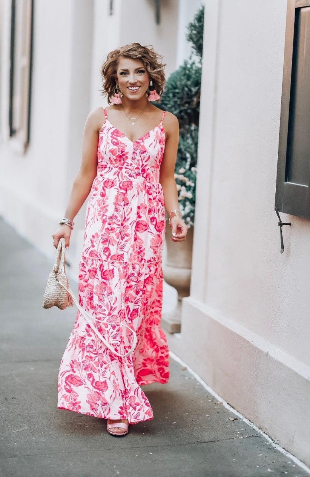 Lilly pulitzer pink maxi dress clearance