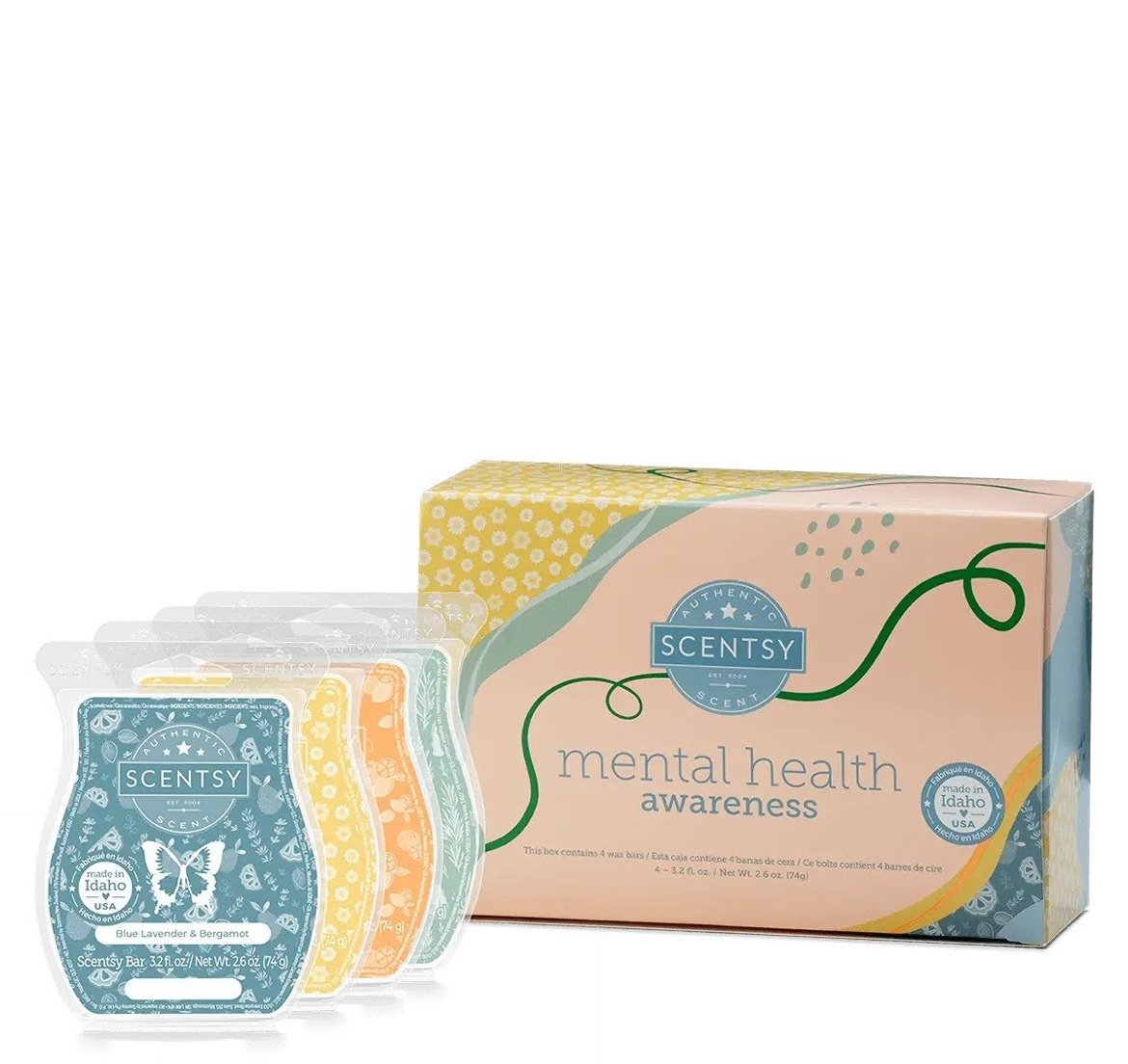 Scentsy Mental Health Awareness Scentsy Bar 4-pack. New In Box