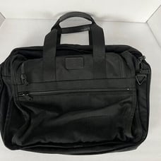 TUMI Nylon Business bag Black Laptop Briefcase Work Career no shoulder strap EUC