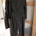 New! Larry Levine Grey Tweed Pantsuit,16
