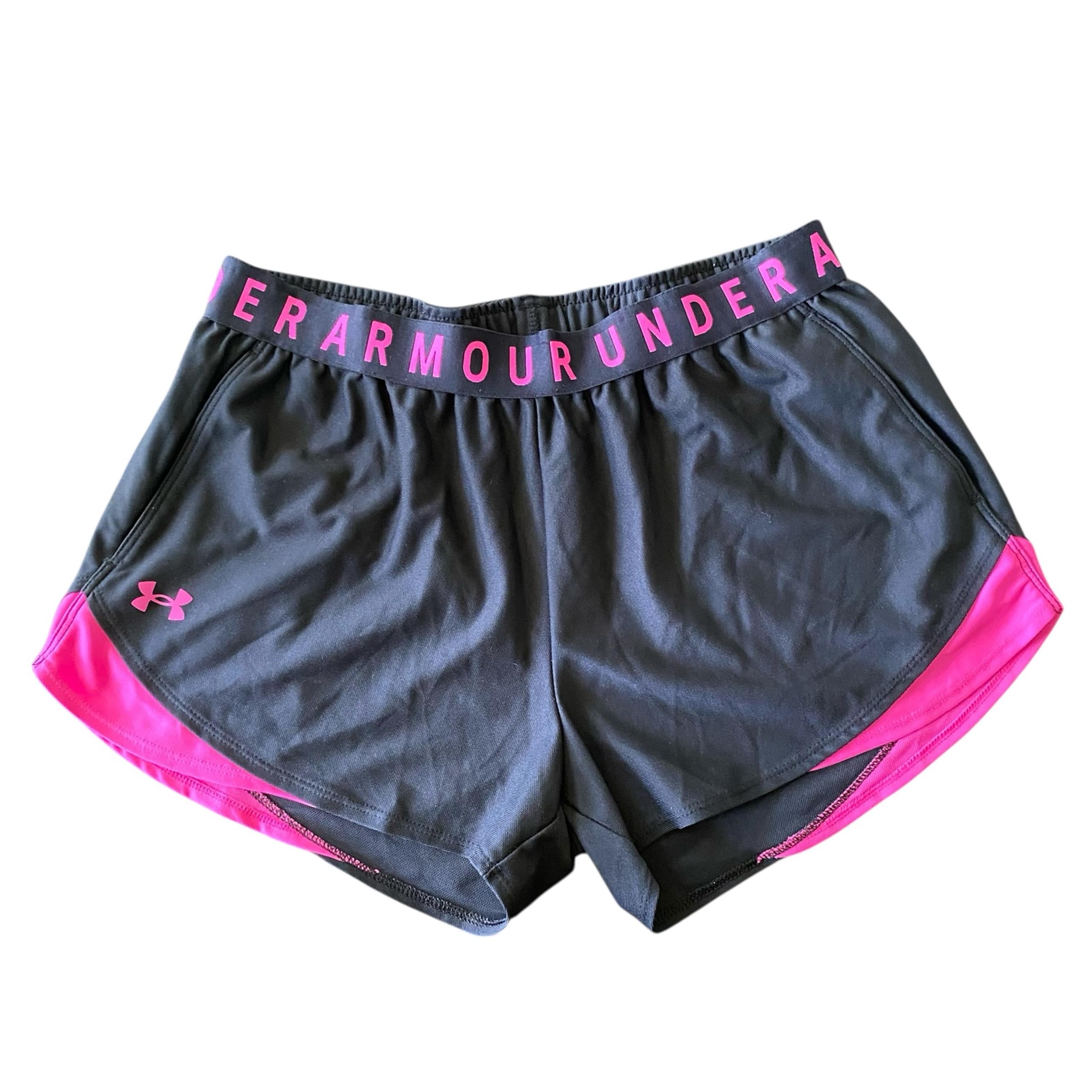 Under Armour Black Pink Athletic Women’s Shorts Size