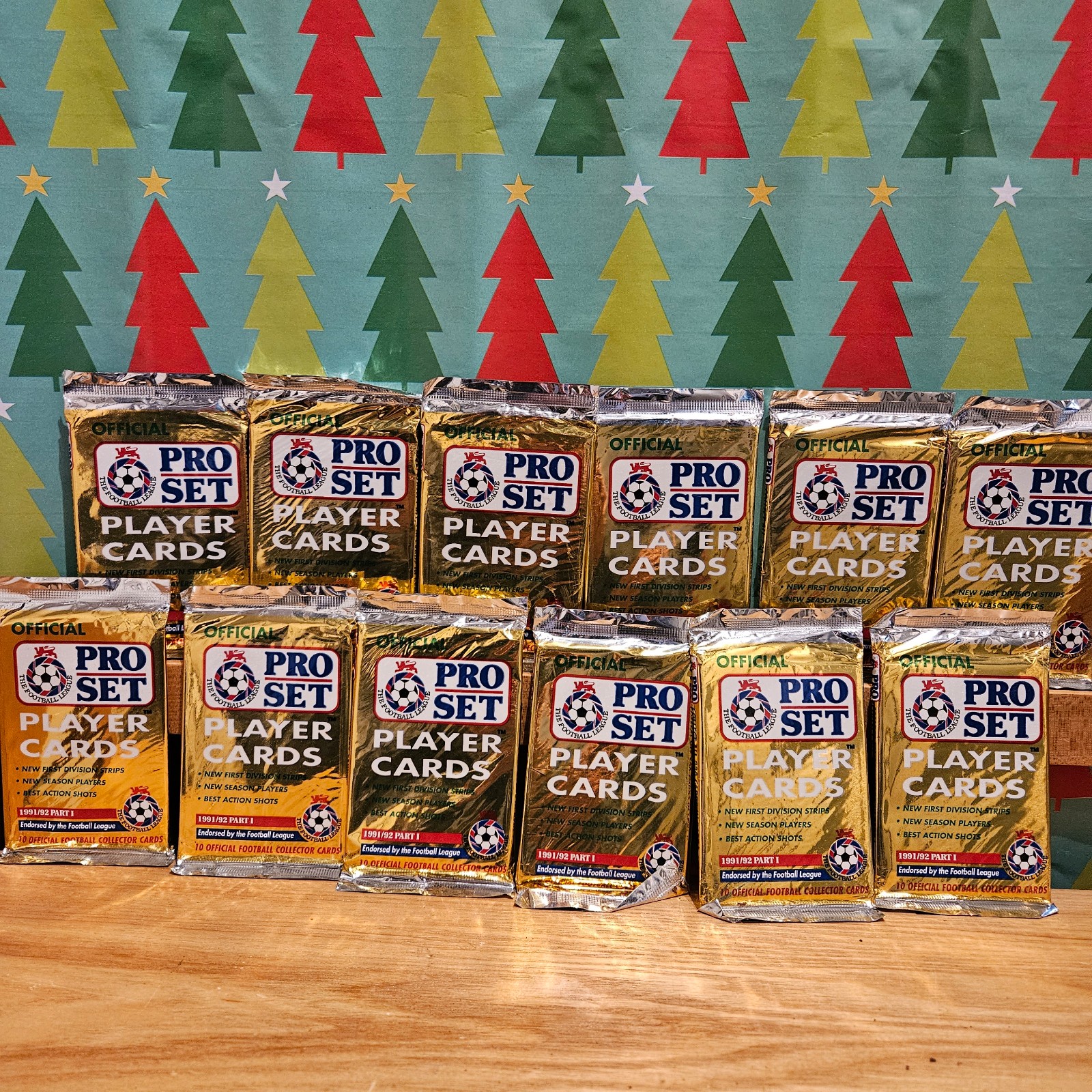 12 packs of 1991/92 part 1 proset Soccer cards