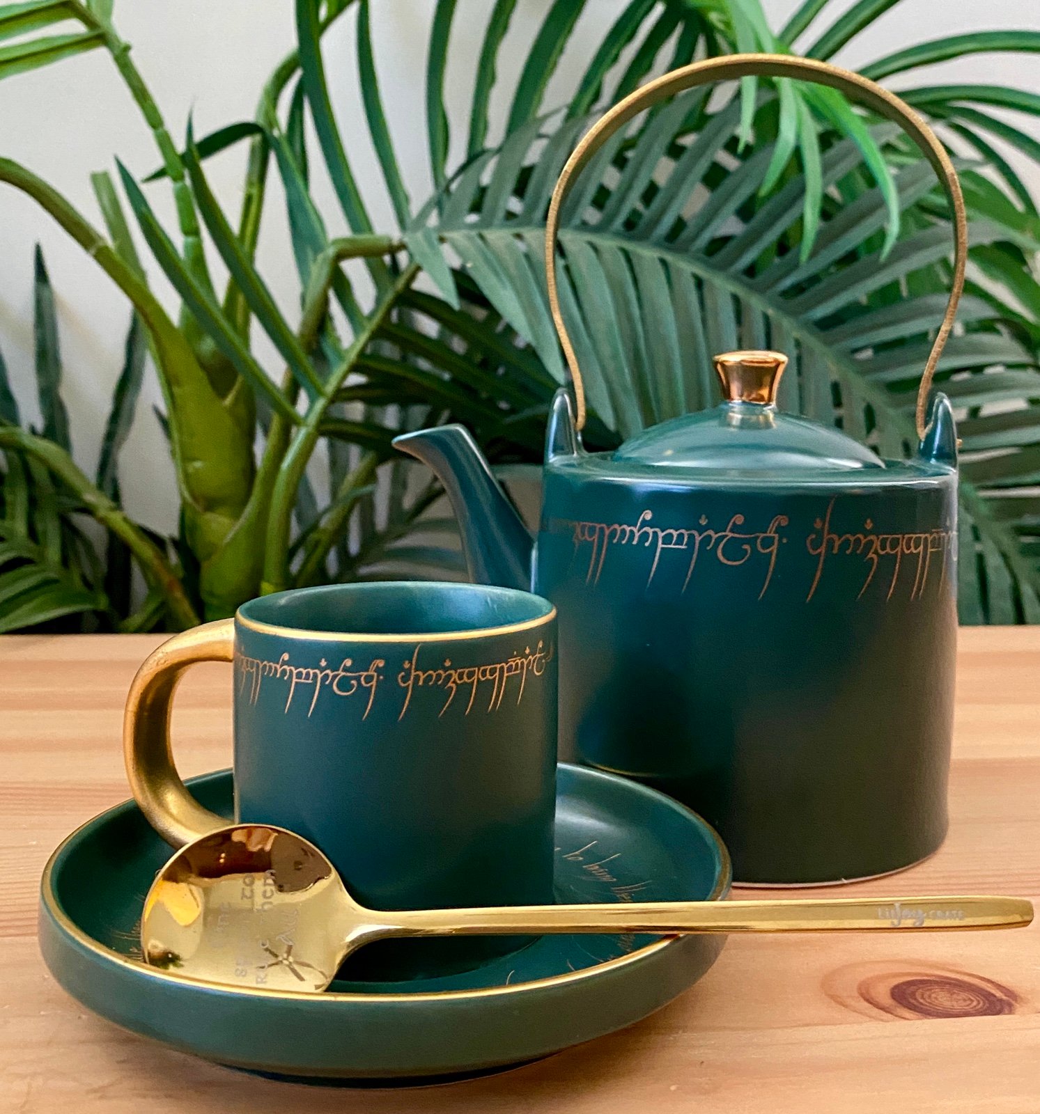 Litjoy Lord of the Rings mini teacup + mini teapot + One Spoon to Rule them All