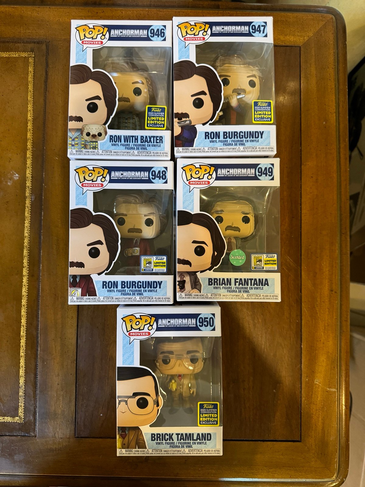Funko pop sdcc exclusive anchorman lot