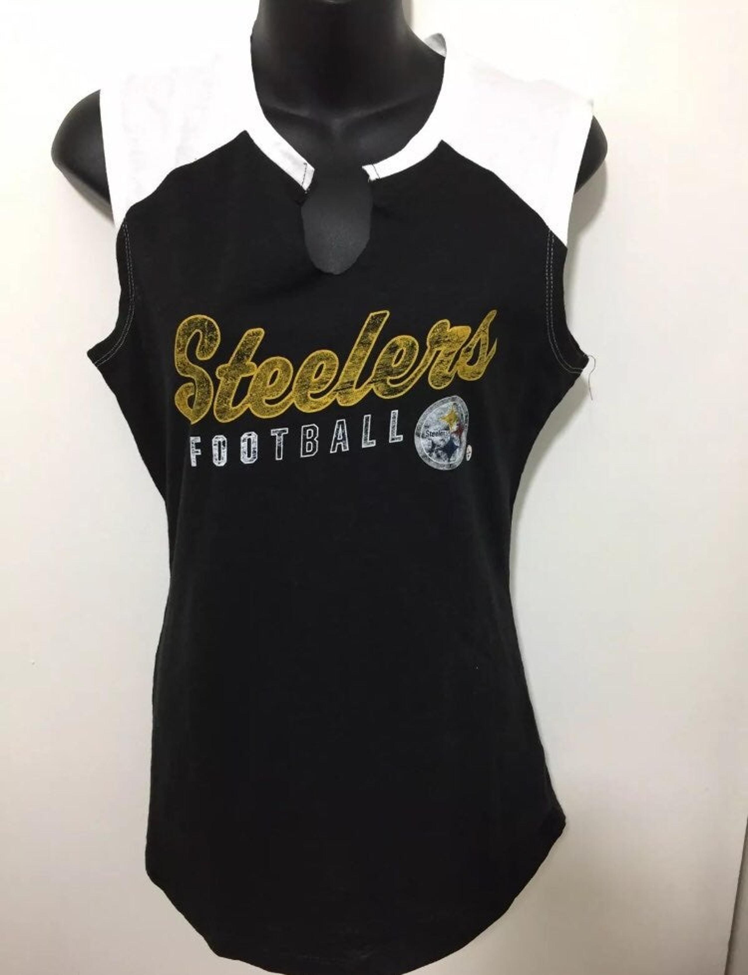 Ladies Steelers Sleeveless Top Size Med