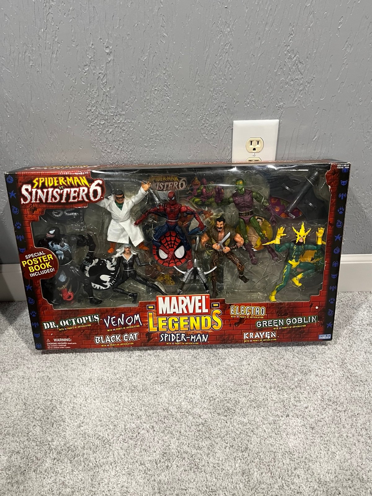 Marvel Legends Spider-Man vs Sinister 6 Toy Biz Action Figure 7-Pack 2004 New