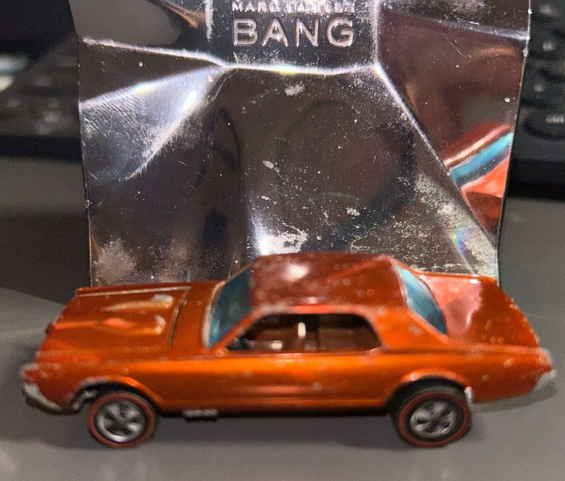 1968 custom Cougar orange Redline Hotwheel