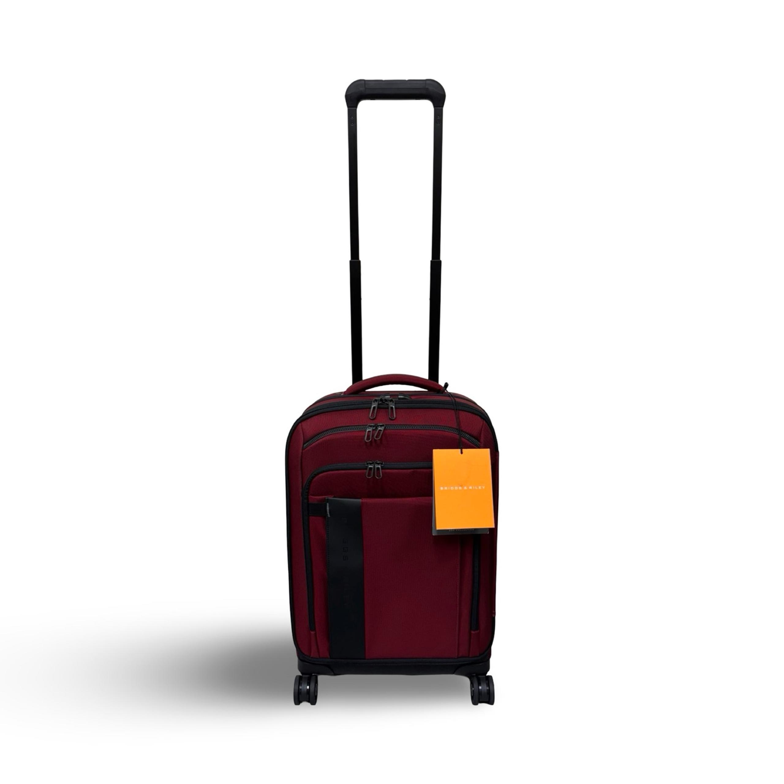Briggs & Riley ZXU 22" 4-Wheel Carry-On Luggage -Dark Red