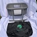 Green Frog Bassinet: Lily Pod Portable Baby Bassinet