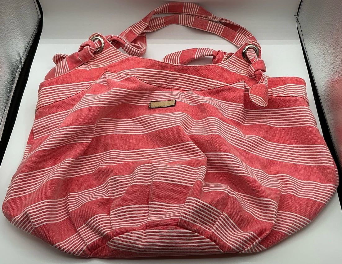 Striped Rare Vintage United Colors of Benetton X-Large Cotton Beach Bag Handbag